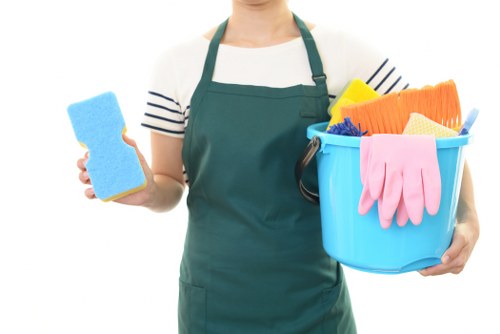 Cleaner in Belgravia performing detailed kitchen cleaning