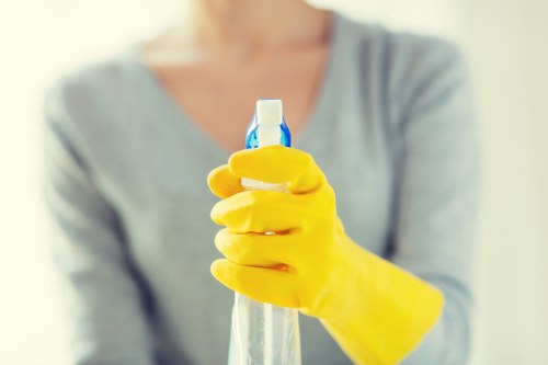 Bank transfer and card payment options in a secure cleaning services payment area