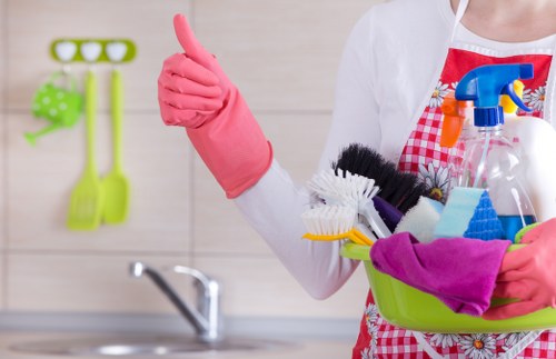 Detailed kitchen cleaning during end of tenancy service in Belgravia