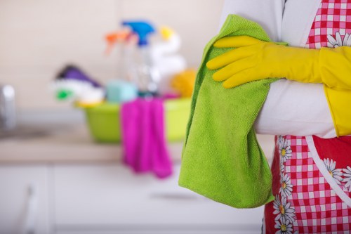 Professional office cleaning equipment in a Belgravia workspace