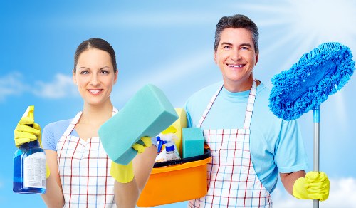Team following a carpet cleaners health and safety policy